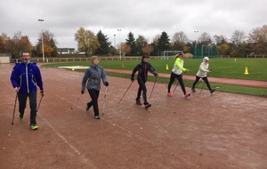 10 Novembre , 1er entrainement Marche Nordique Compétition