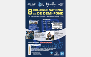 4  décembre, Colloque Demi-Fond à Joué les Tours 