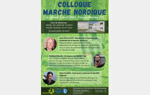 9 avril Colloque national de Marche Nordique à Tours