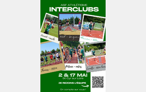 Interclubs des 2 et 17 mai
