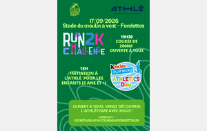 Kinder Athletics Day &amp; Run2K Challenge