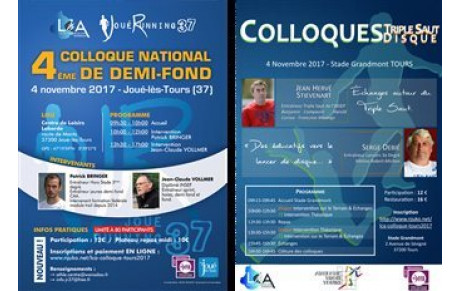 4 nov Colloque Demi-Fond , l'ASF présente..