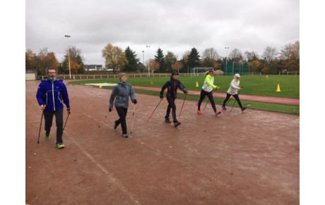 10 Novembre , 1er entrainement Marche Nordique Compétition