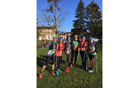 17 mars , Lencloitre, les marcheurs bien présents 