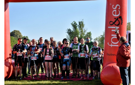 La Nordicréchoise, les marcheurs au chrono ..