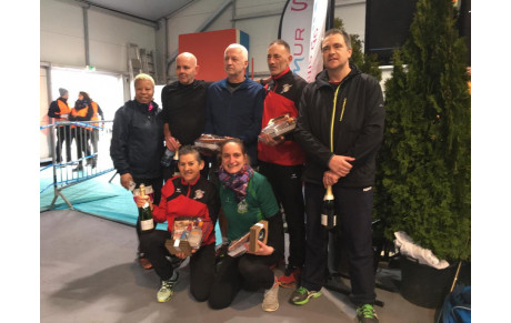 8 03 , Saumurbantrail, Régina et arnaud sur le podium