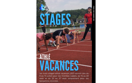 Stages Athlé vacances, l'info Ligue . 